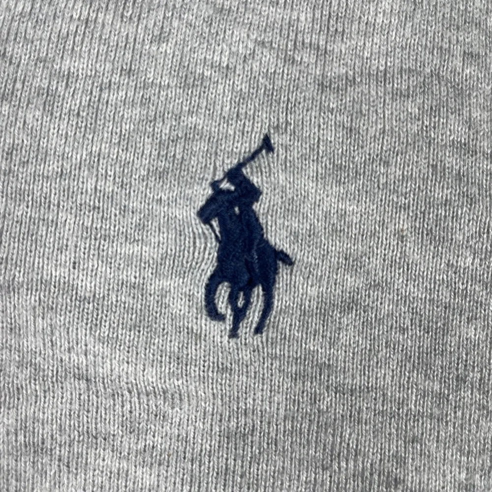 Polo Ralph Lauren Sweater Vest Mens XL Gray Pima Cotton V-Neck Pony Classic 90s